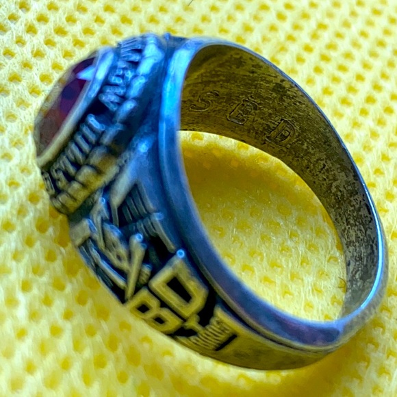 Balfour1980 Half Hollow Hills East High School Thunderbird Tbird Sterling ring - Picture 3 of 6